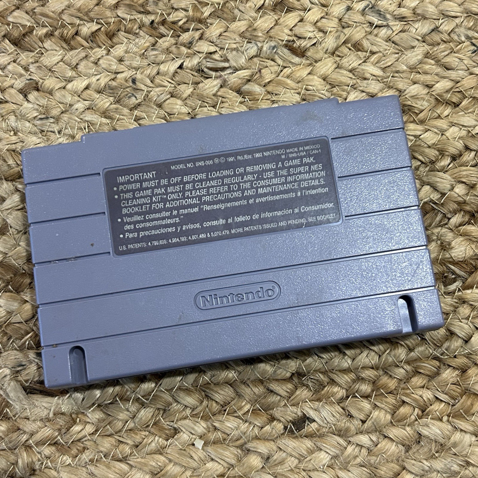 Super Nintendo Super Mario RPG Legend Of The Seven Stars Works Cartridge