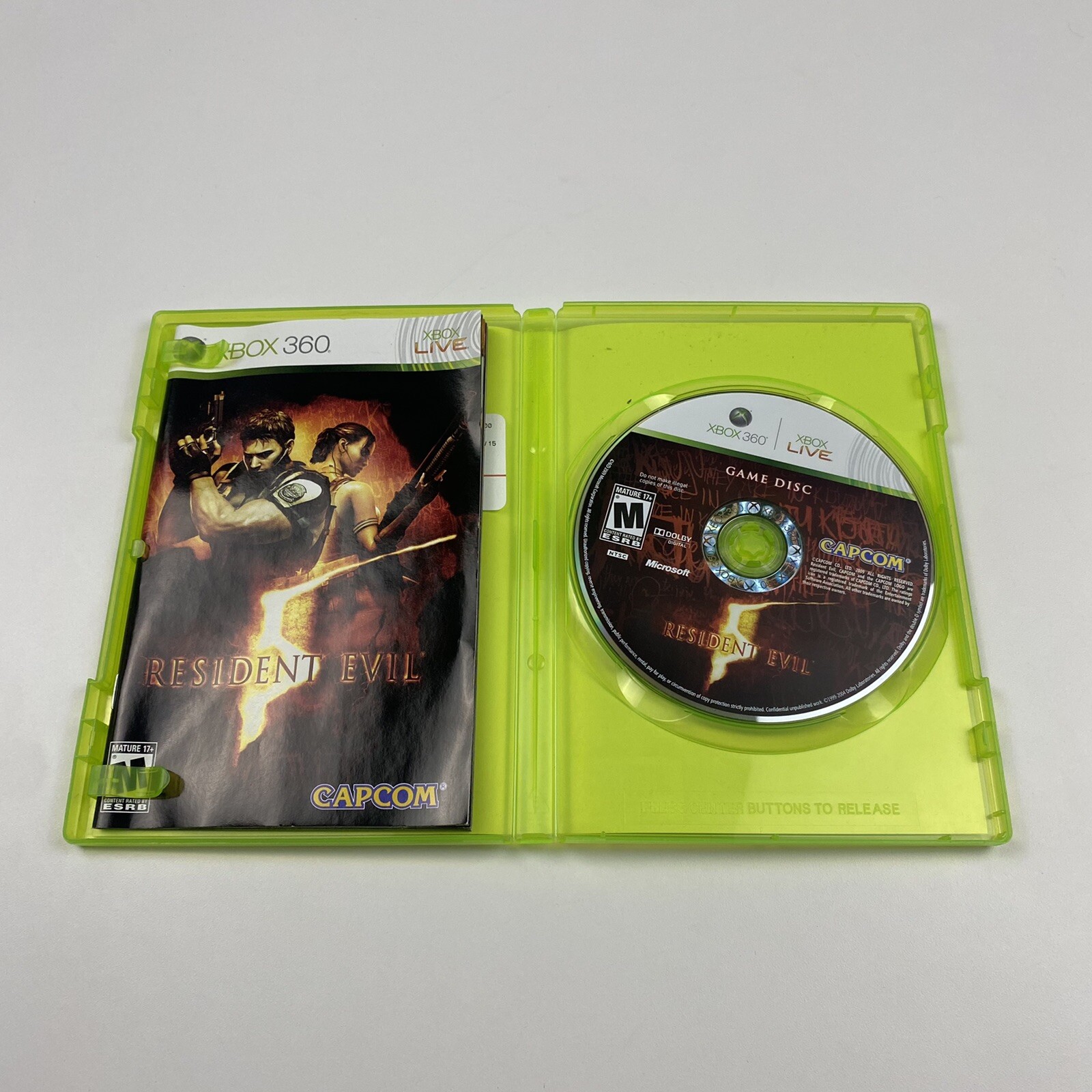 Resident Evil 5 & 6 Bundle Lot (Xbox 360, 2012) BOTH CIB W/ MANUAL & INSERT!