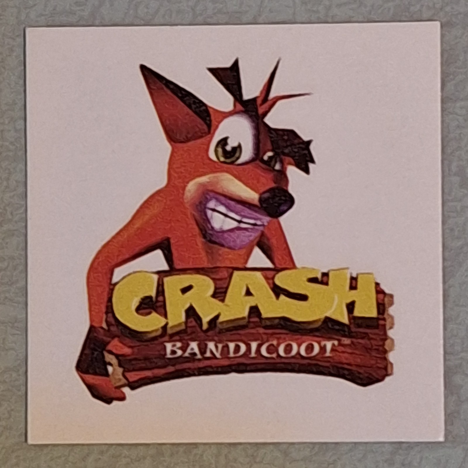 Vintage 1996 Crash Bandicoot Promo Tattoo – Naughty Dog PS1, SCEA Employee Owned