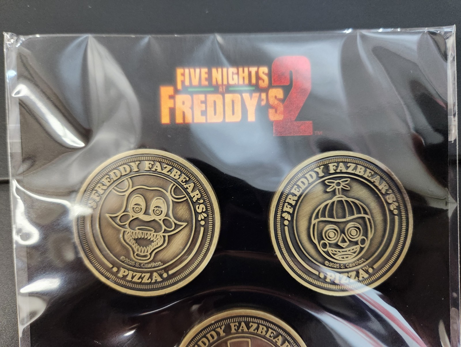 FNAF 2 Movie Coins Cinemark Limited Edition Faz Tokens Five Nights At Freddy’s