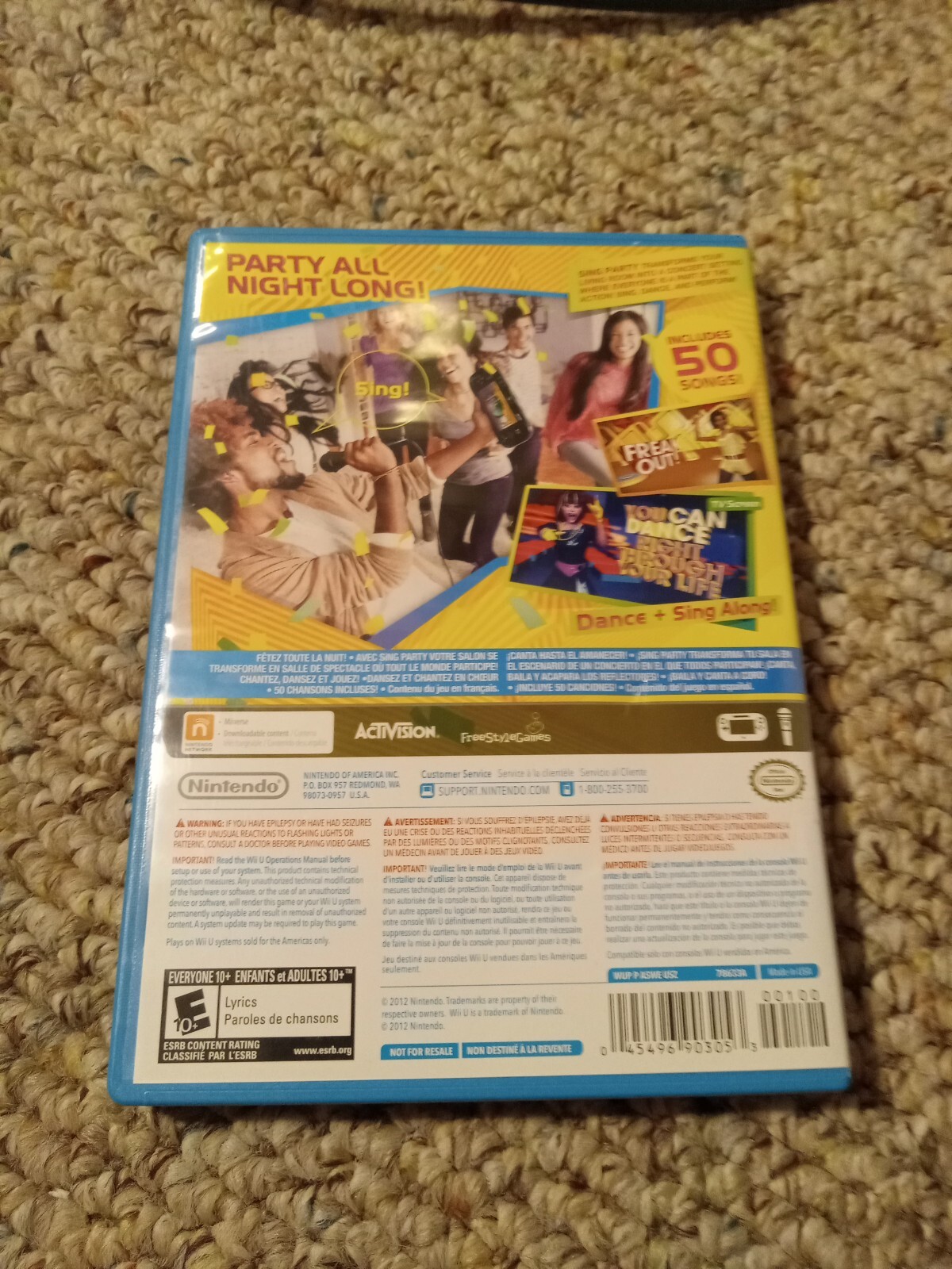 Sing Party Nintendo WiiU Wii U Video Game