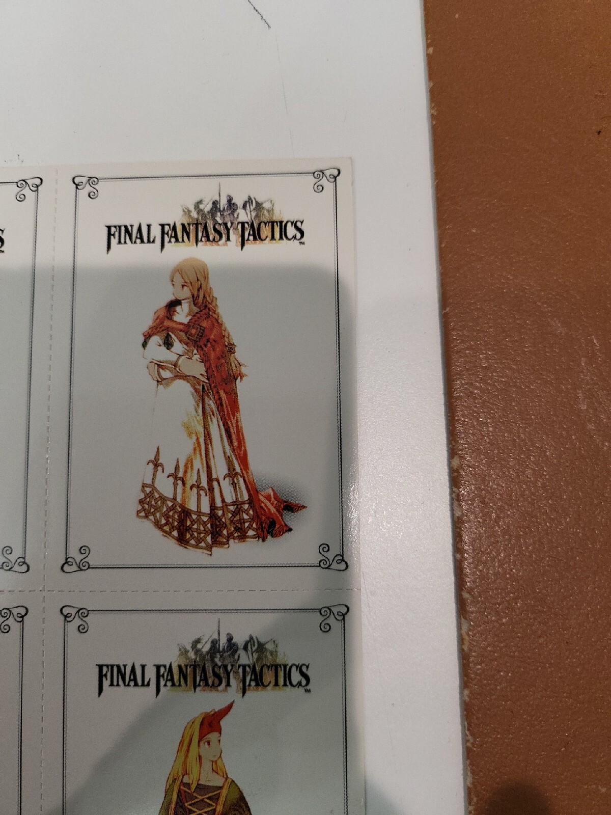Final Fantasy Tactics Sony PlayStation PS1 1997 1998 Uncut Sheet Super Rare