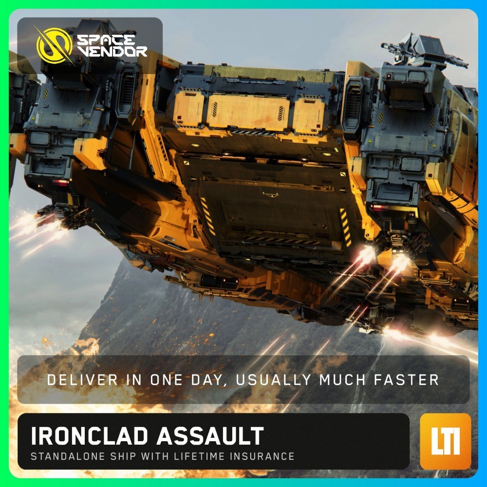Star Citizen Ironclad Assault LTI Lifetime Insurance CCUd – Space Vendor