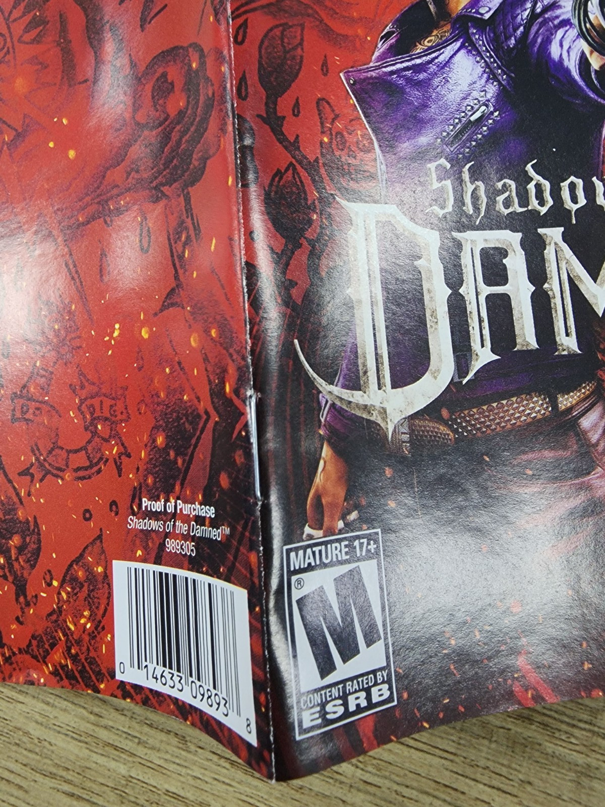 USED AUTHENTIC MANUAL ONLY – NO GAME NO BOX -) SHADOWS OF THE DAMNED (- PS3