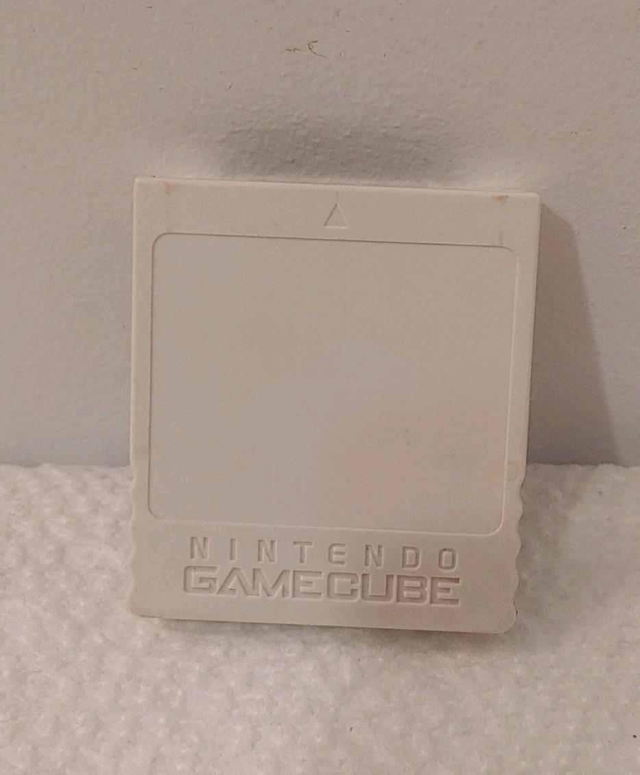 Nintendo GameCube White Memory Card 1019 OEM DOL-020 64MB Authentic official