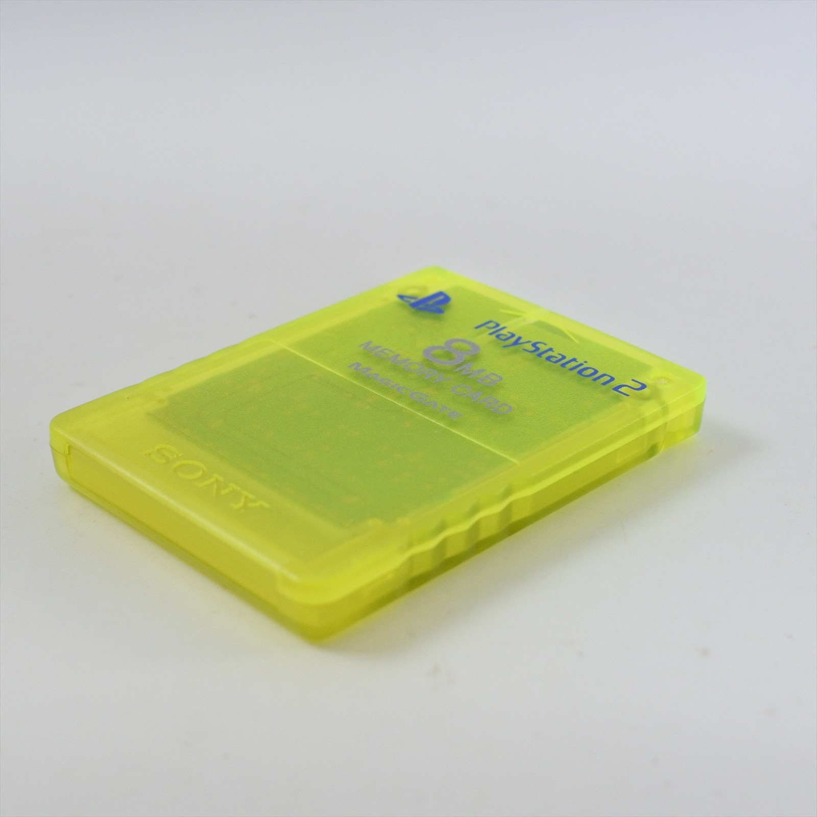 PS2 Memory Card LEMON YELLOW 8MB Playstation 2 SONY Official Mde in JAPAN 2344