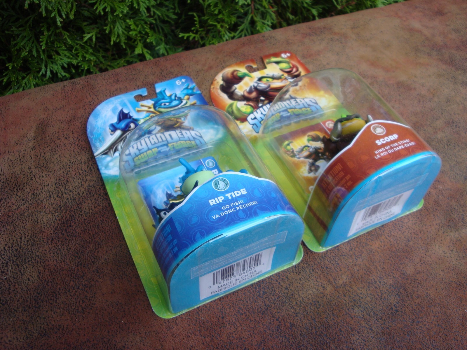 Lot of (2) Skylanders Swap Force Figures- (Rip Tide & Scorp) by Activision 2013