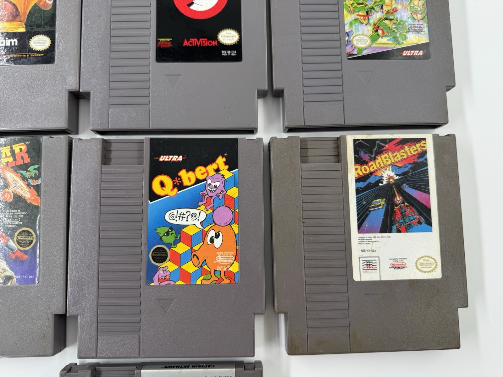 Lot of 10 NES Games | Ghostbusters Dr Mario TMNT WrestleMania | Nintendo
