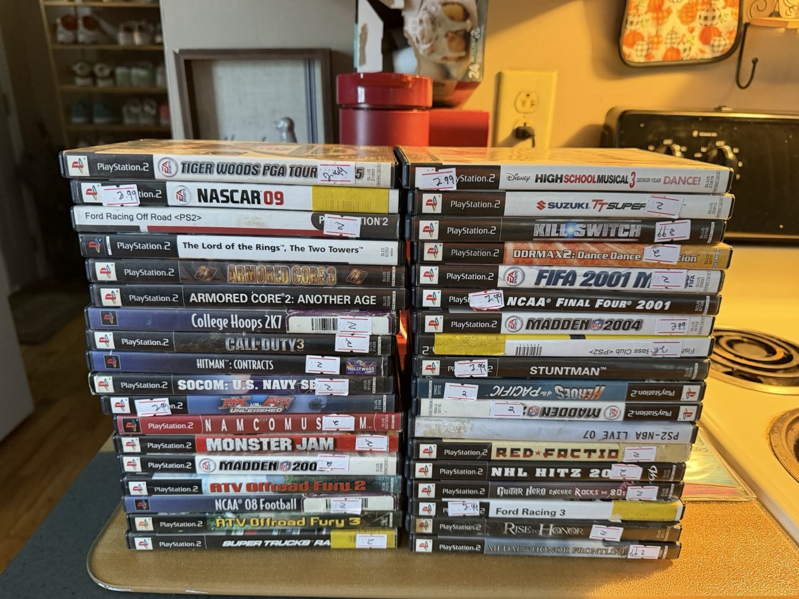 Sony PlayStation 2 PS2 Mixed Game Lot Disney Sports Racing Action Shooter Music