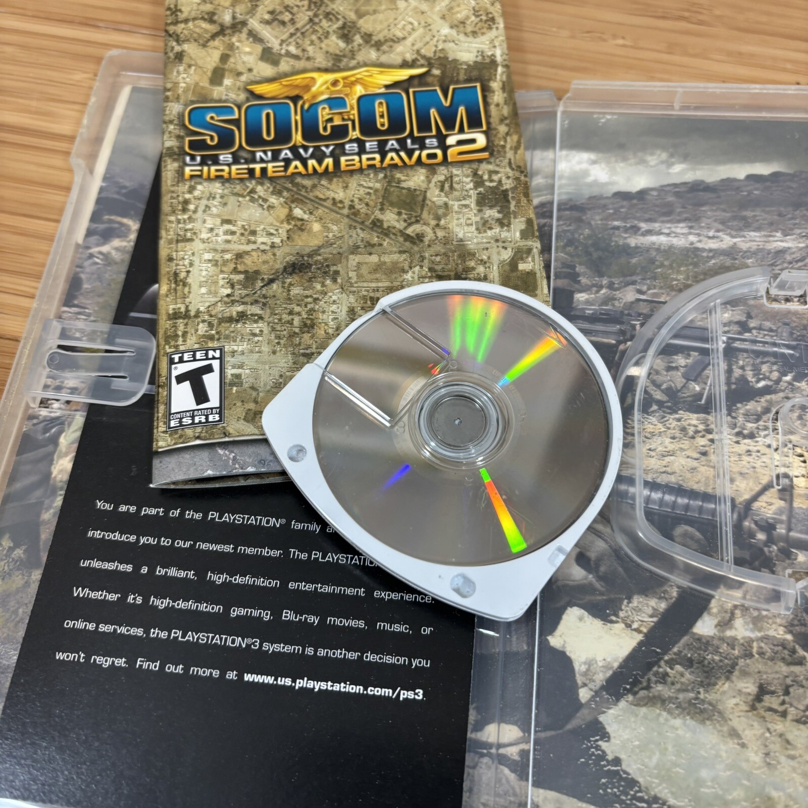 SOCOM US Navy Seals Fireteam Bravo 2 Sony PSP Greatest Hits with manual