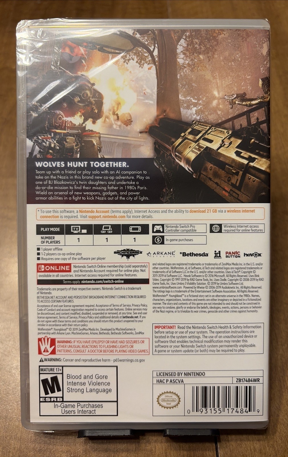 Wolfenstein: Youngblood – Nintendo Switch