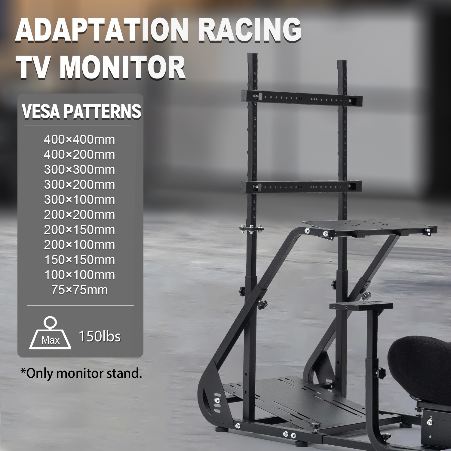 Marada Monitor Stand Adjustable TV Position 24 to 60 inch for TVs & PC Monitors