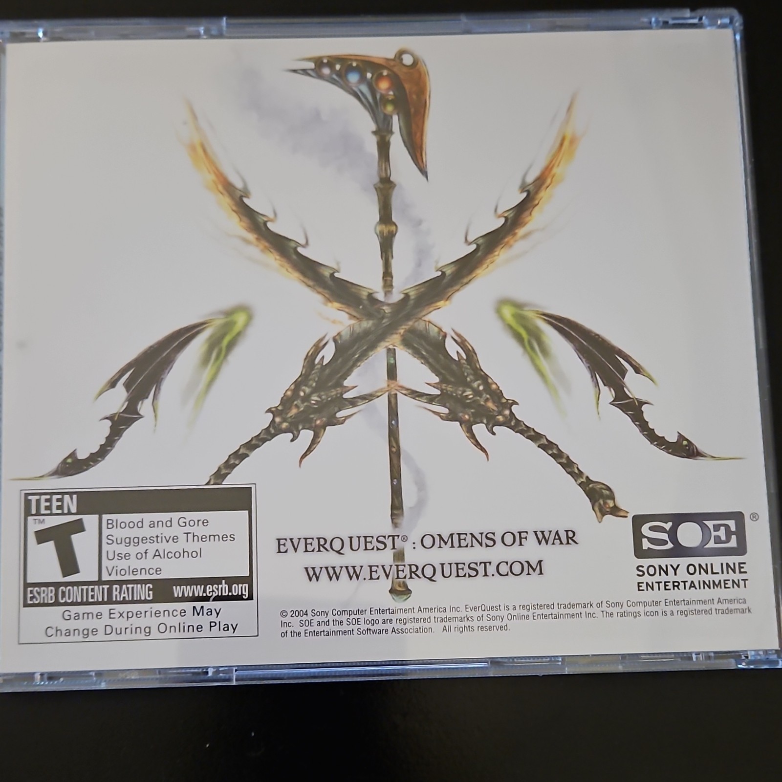 Sony Online EverQuest Omens of War PC Expansion T-Teen NTSC-U/C MMORPG 2004