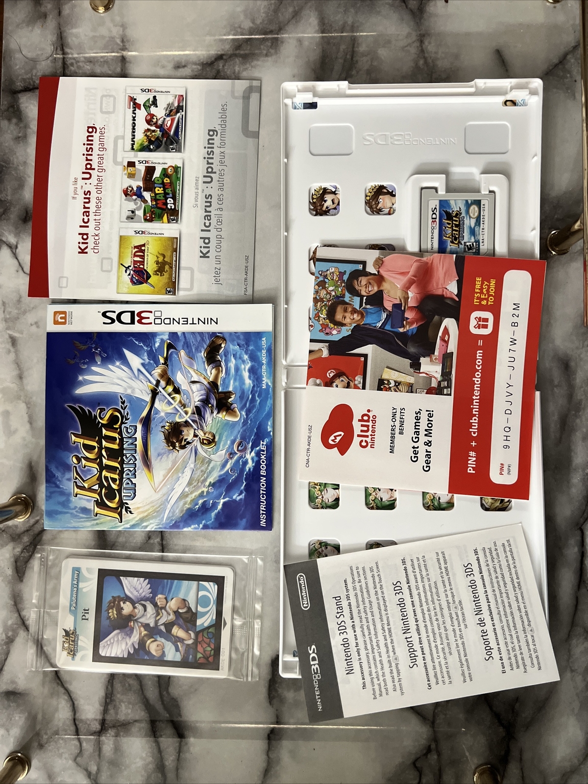 Kid Icarus Uprising (nintendo 3DS, 2012) Complete With Sealed AR Cards.