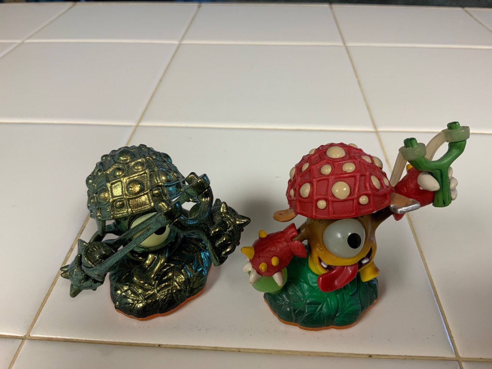 Skylanders Giants lot(4): Metallic Green Shroomboom, Gill Grunt etc