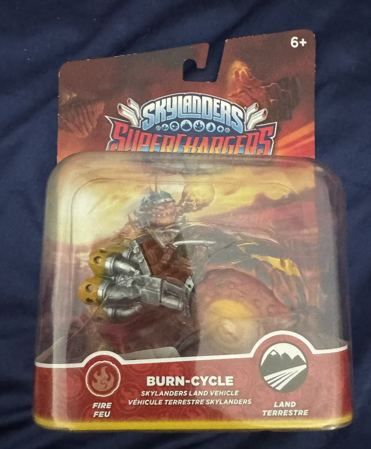 Skylanders Superchargers Burn Cycle Vehicle Figure Land Fire 2015 New In The Box