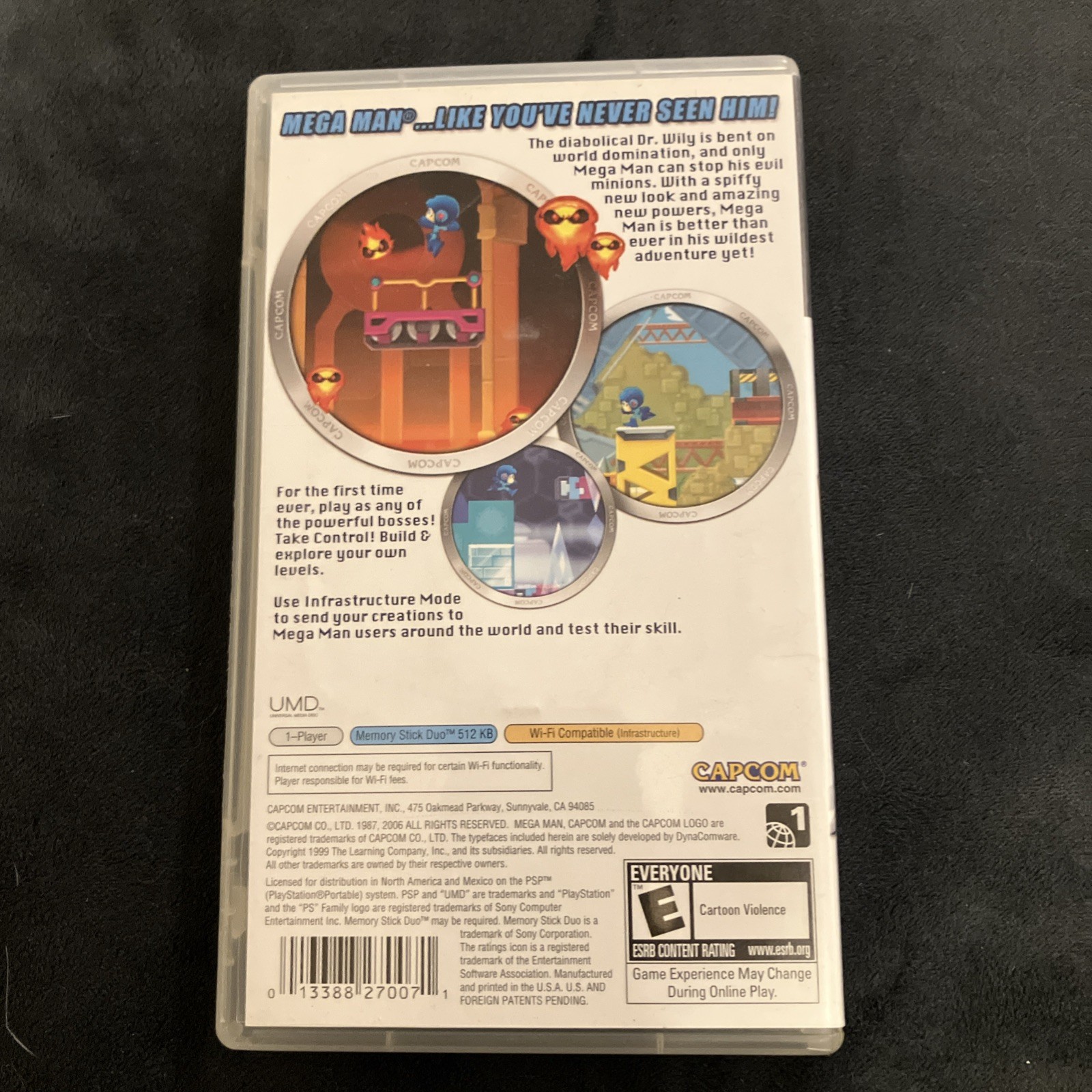 Mega Man Powered Up Sony Playstion Portable PSP CIB W/ Manual See Notes