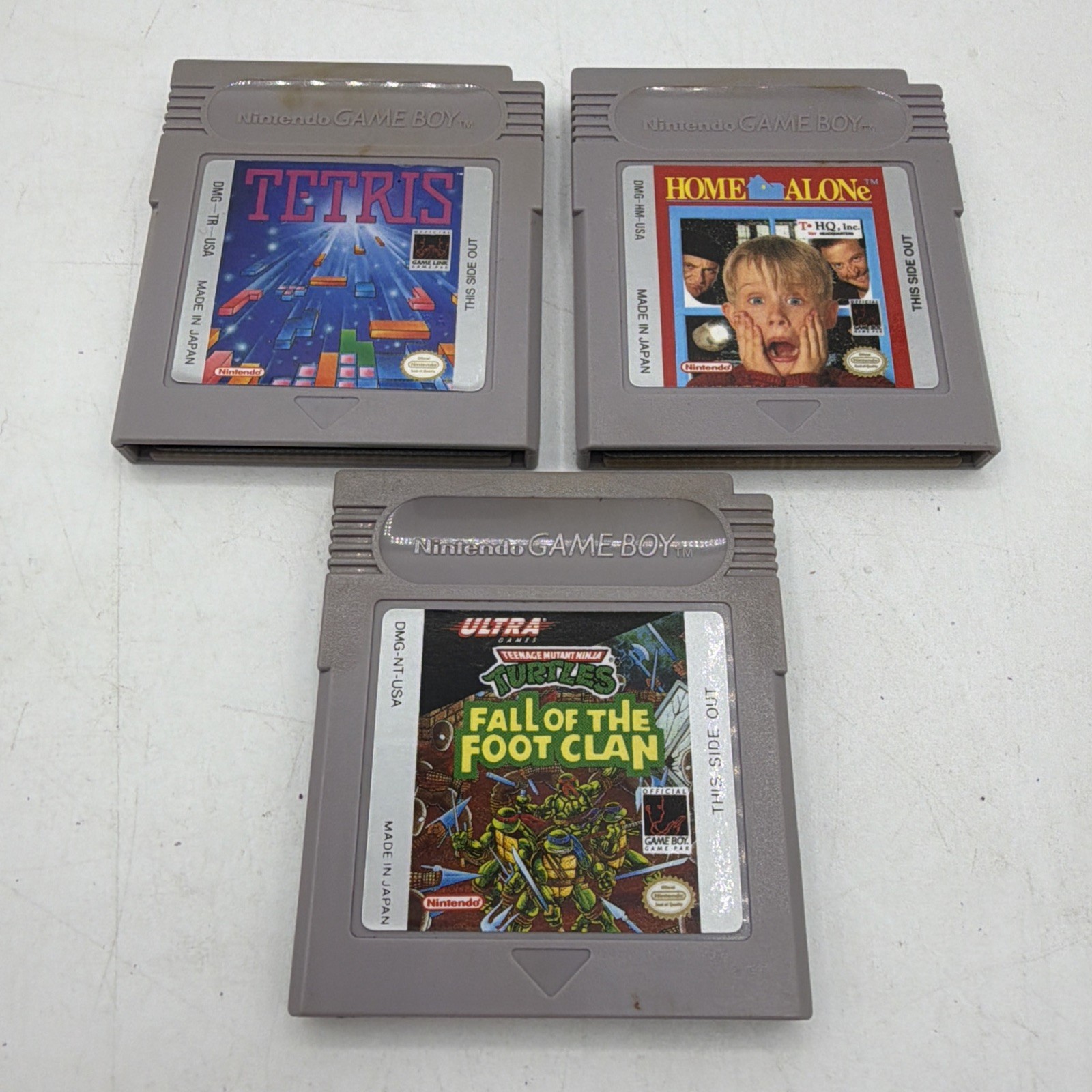 Authentic & Tested Nintendo Game Boy Gray Console Working (Read) 3 Games