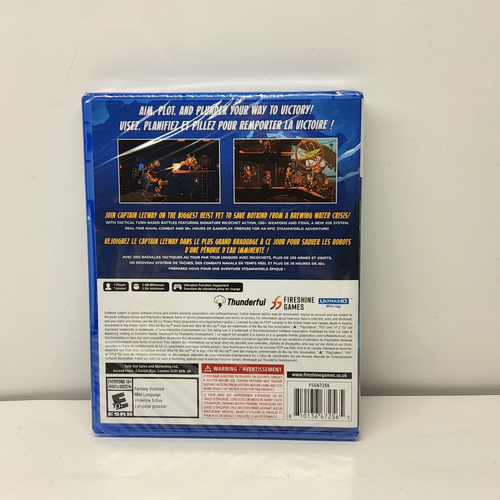 SteamWorld Heist II PS5 US Version New Sealed Fast USA Ship w Tracking