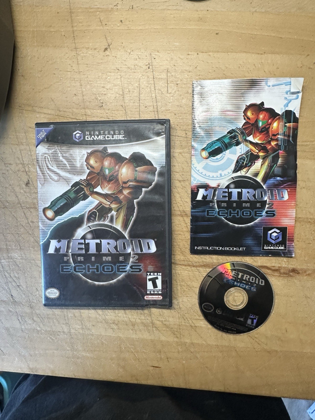 Metroid Prime 2 Echoes GameCube Tested RENTAL CASE