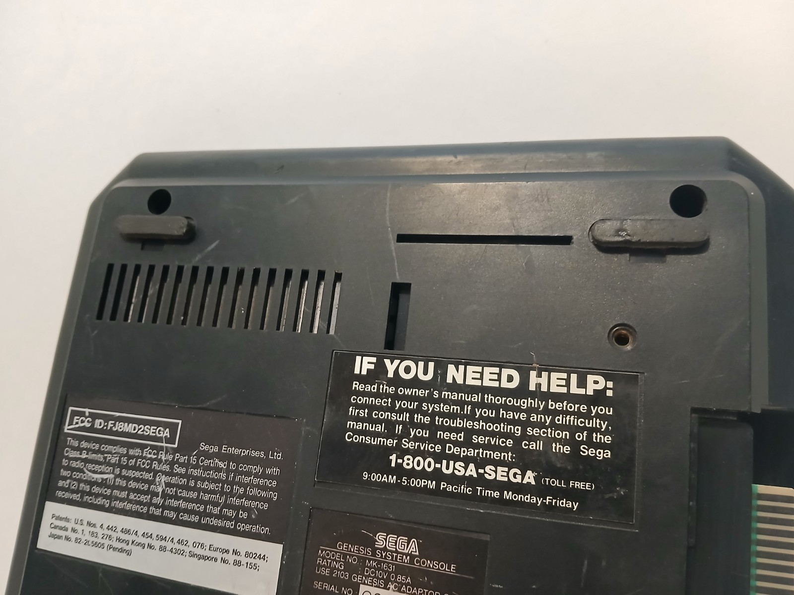 Sega Genesis System Only! Model 2 MK-1631 Tested & Works!