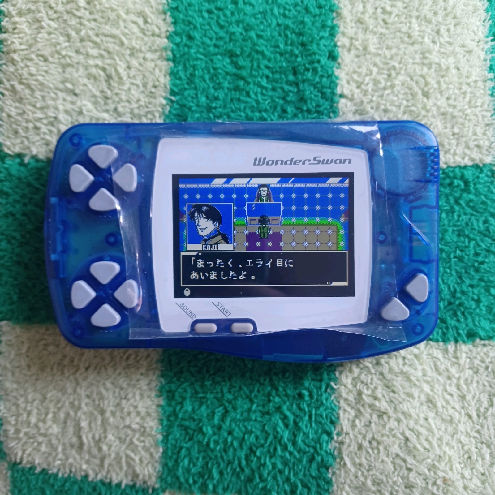 WonderSwan B&W Clear Blue W/ Backlit IPS LCD
