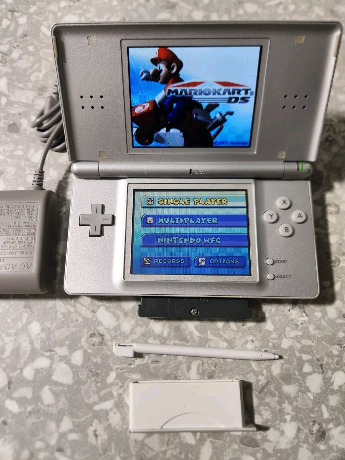 Nintendo DS Lite System Portable Gaming Console – Silver/white