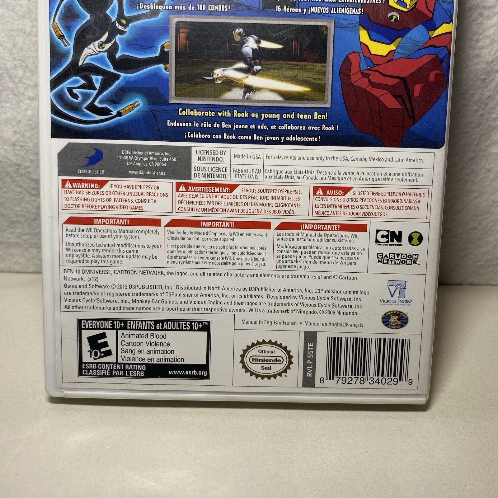 Ben 10: Omniverse Game (Nintendo Wii, 2012) Complete In Box CIB TESTED WORKS