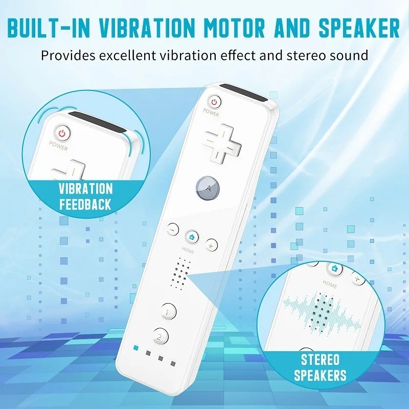 Built-in Motion Plus Wii Remote & Nunchuck Controller For Nintendo Wii / Wii U