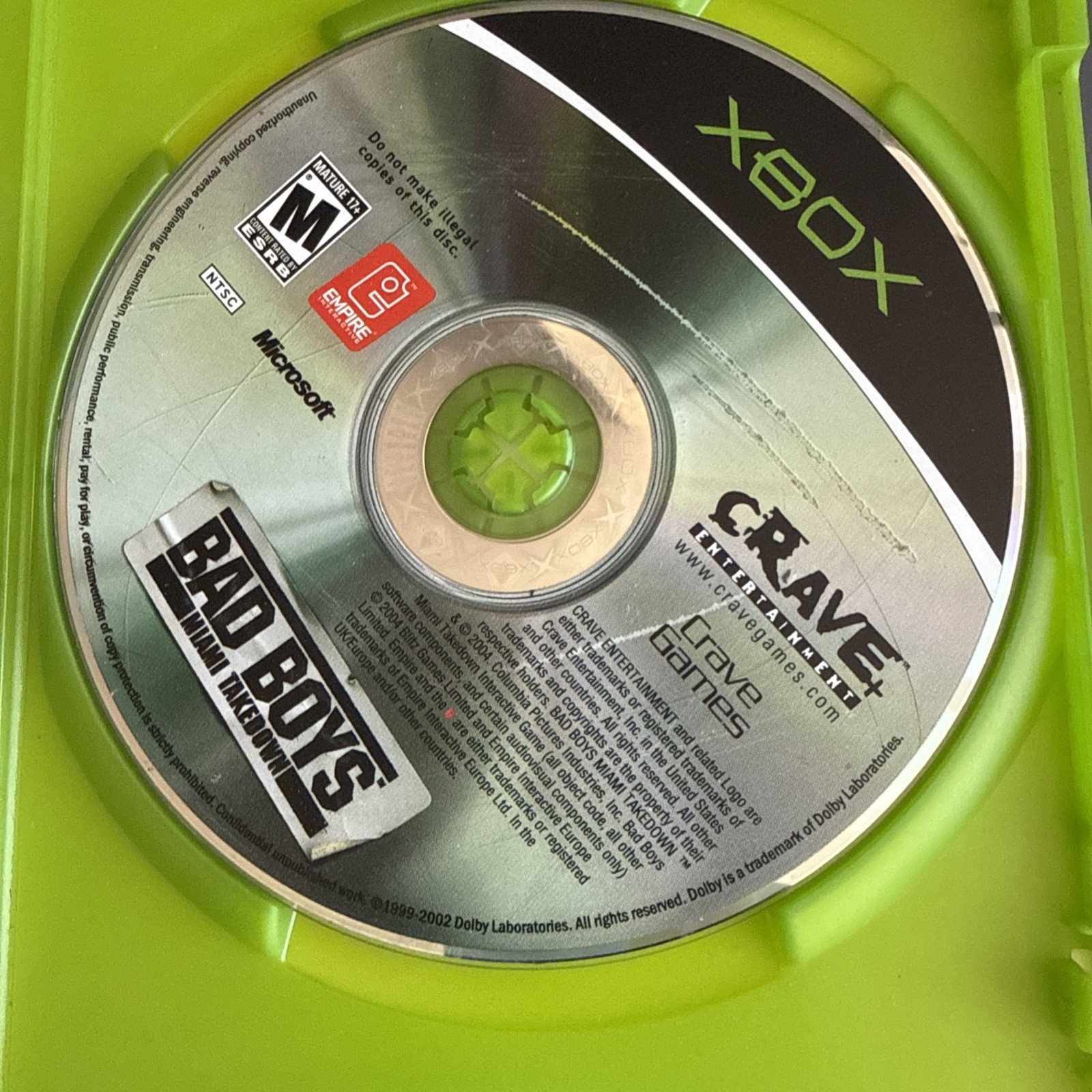 Bad Boys: Miami Takedown Game (Microsoft Xbox, 2004) Complete with Manual CIB