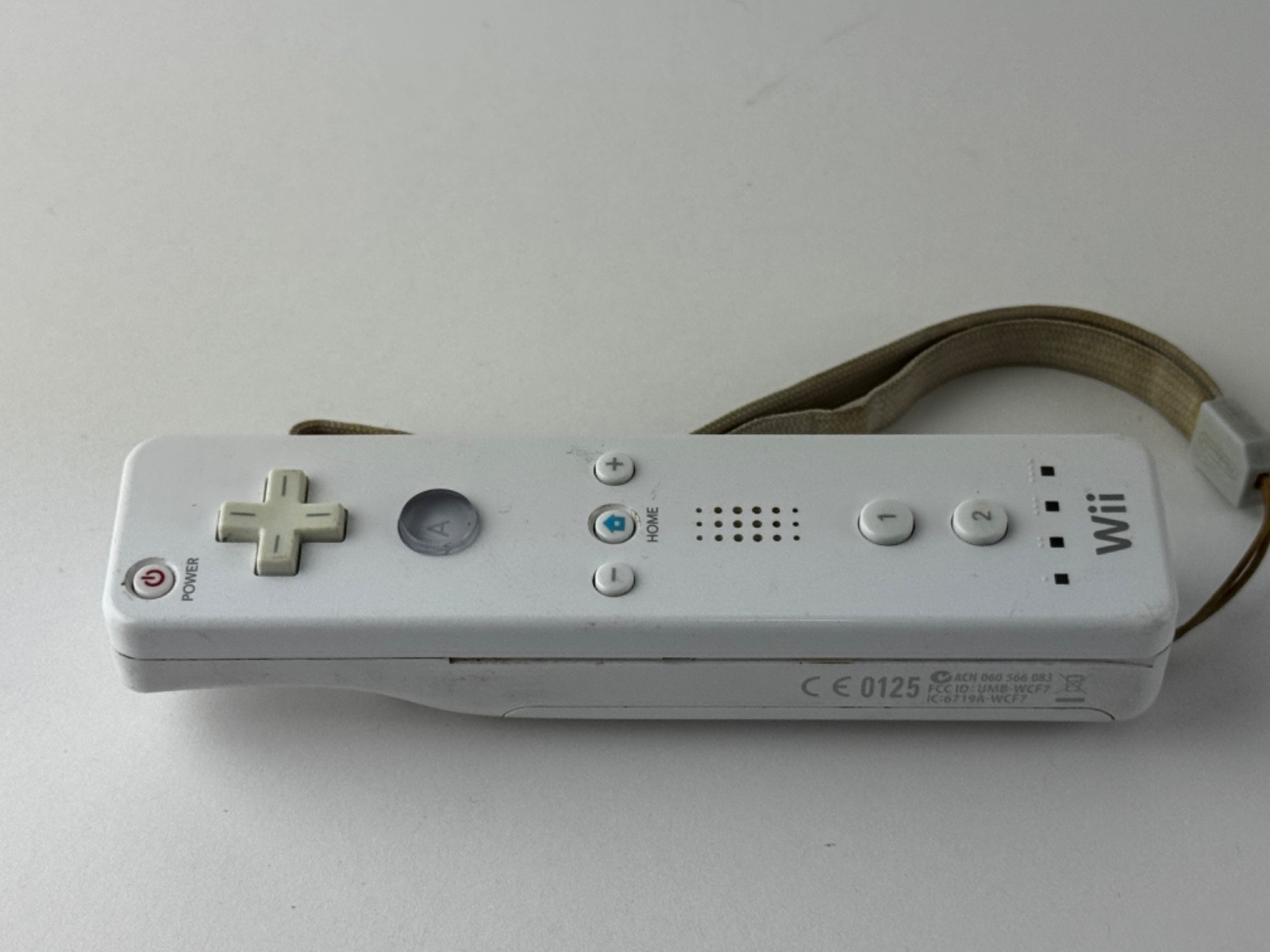 Nintendo Wii RVL-003 White Controller w/ Motion Plus Adapter & Sleeve