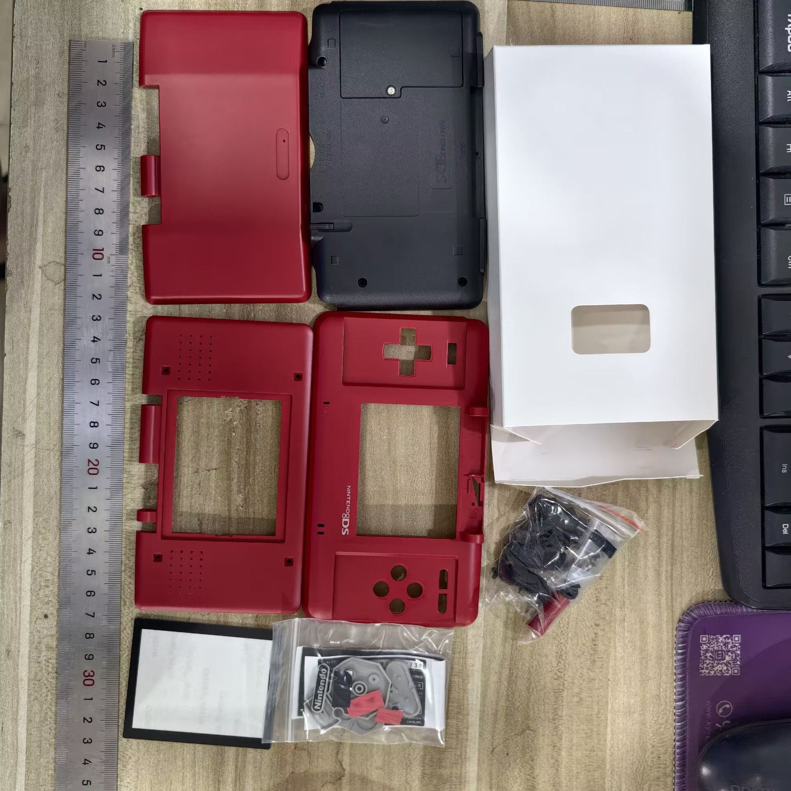 New Replacement Housing For Nintendo DS Shell Screen Tools Red Black