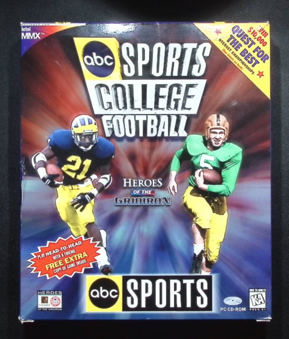 ABC Sports College Football Heroes of the Gridiron – BIG BOX – (PC, 1997)