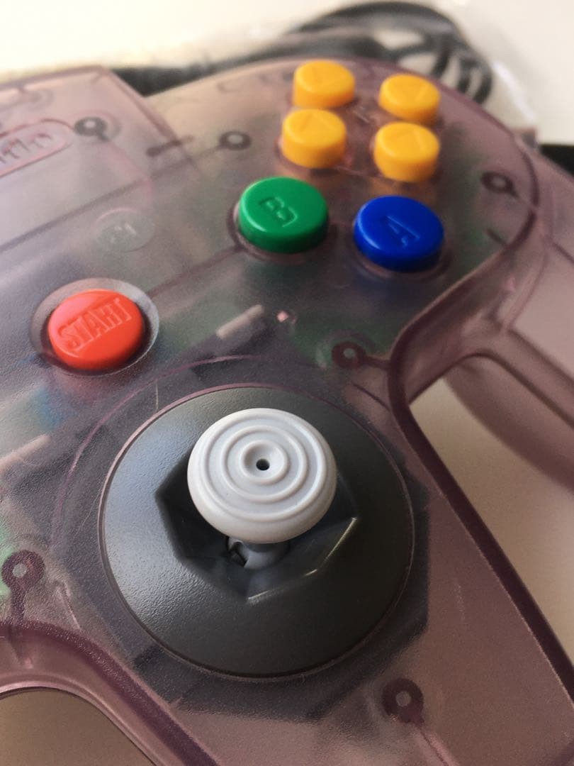 New Unused Very Rare Nintendo 64 Controller Pad Clear Purple NUS-005 Boxed Japan