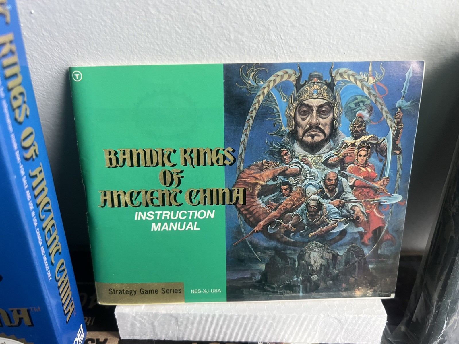 Bandit Kings of Ancient China Box Manual Map In 1991 Nintendo NES Poster Bag