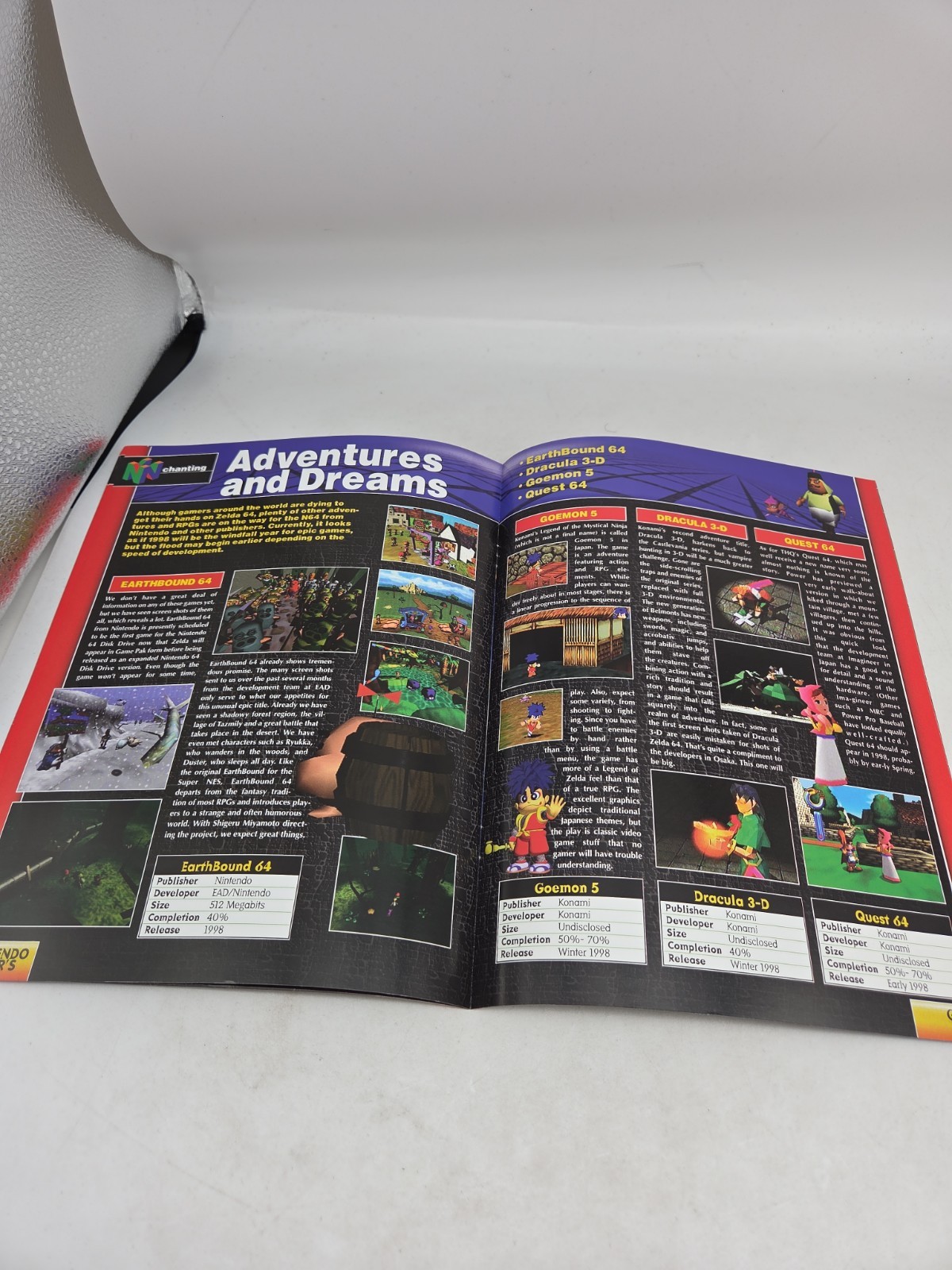 Nintendo Power Guide To E3 1997 Promotion Retail Game Catalog / Booklet