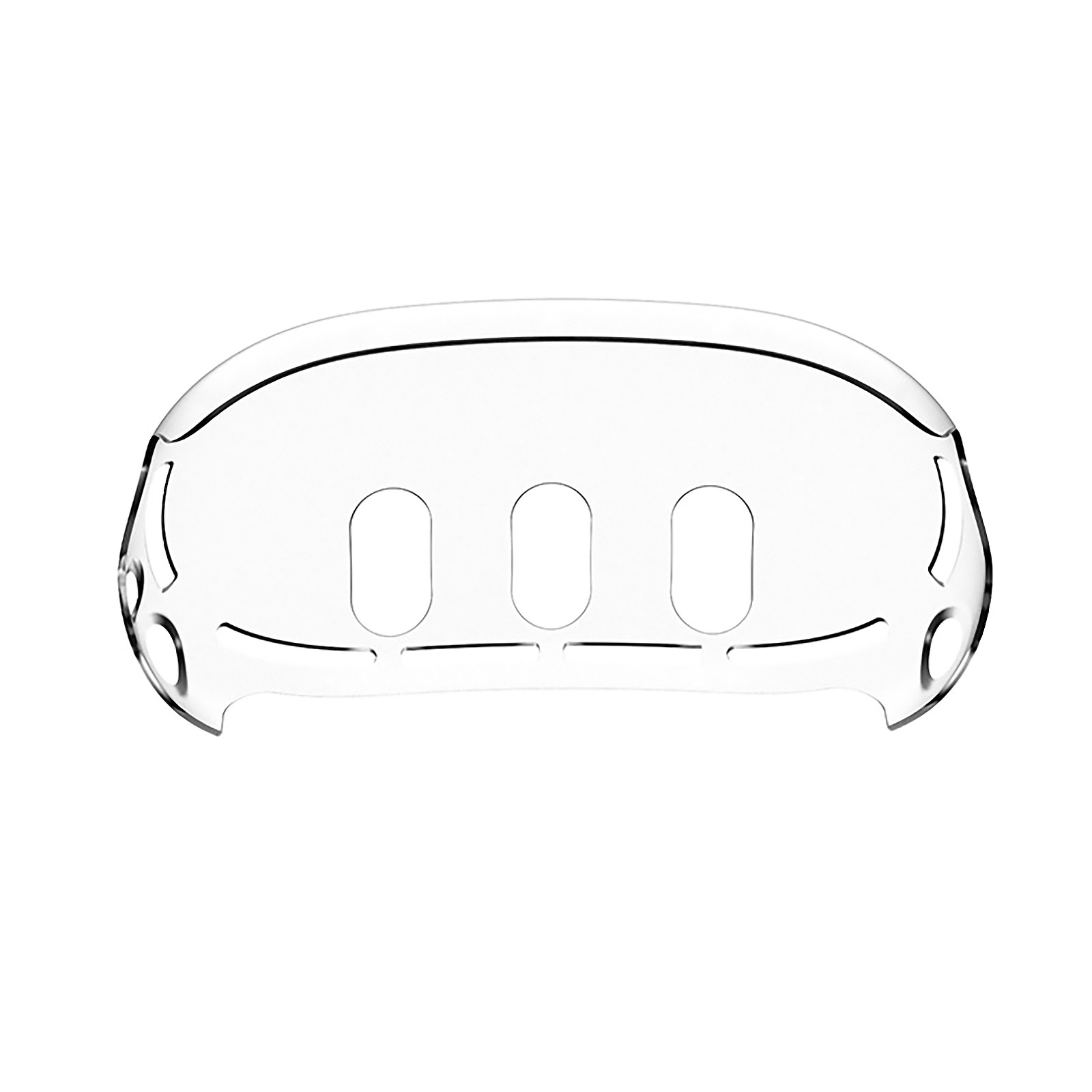 For Meta Quest 3 VR Helmet Host Transparent PC Case Protector Dustproof Shell