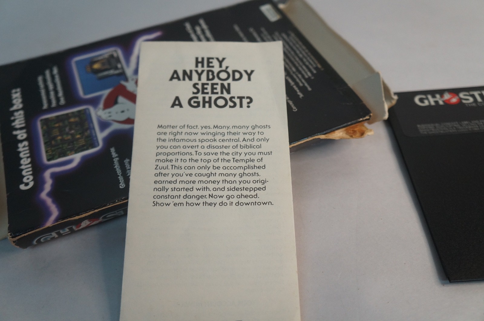 Ghostbusters 1984 Apple II 2 Series Computer Box & Disc
