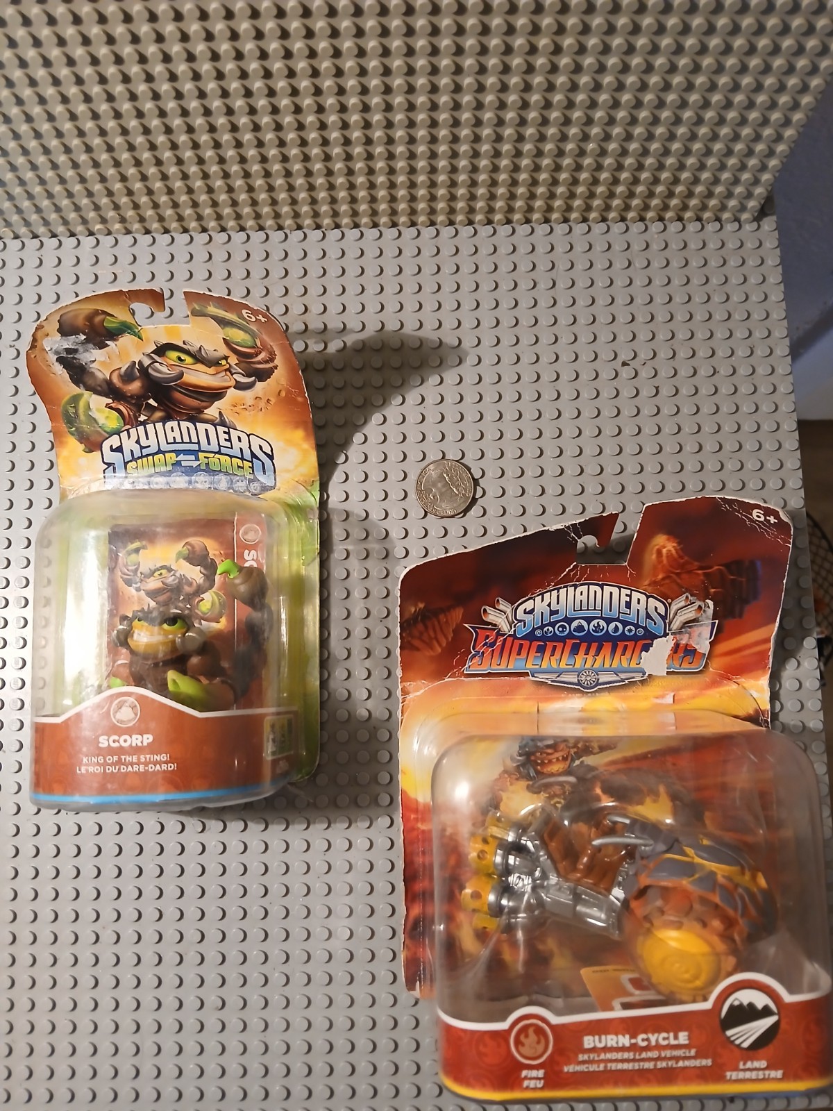 Skylanders Swap Force Figures Lot of 2 scorp and burn cycle