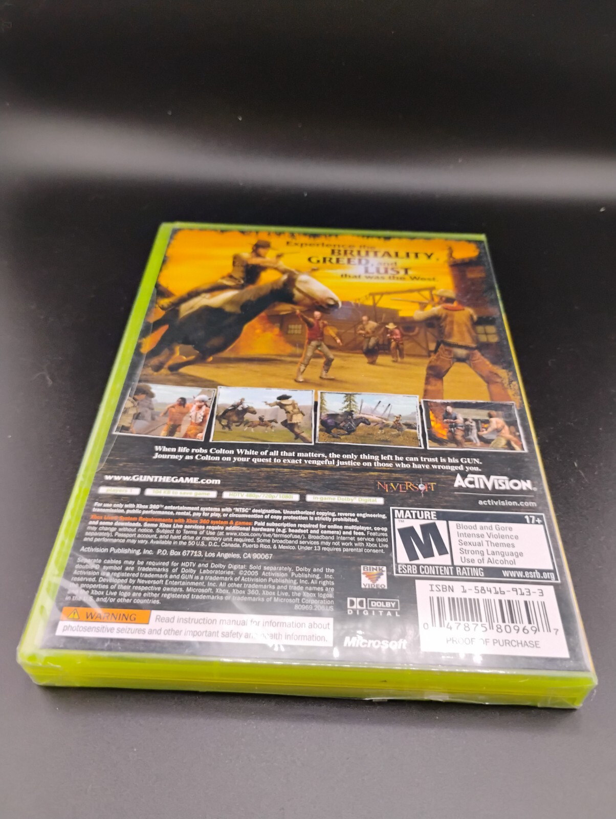 Gun for Microsoft XBOX 360 New Factory Sealed