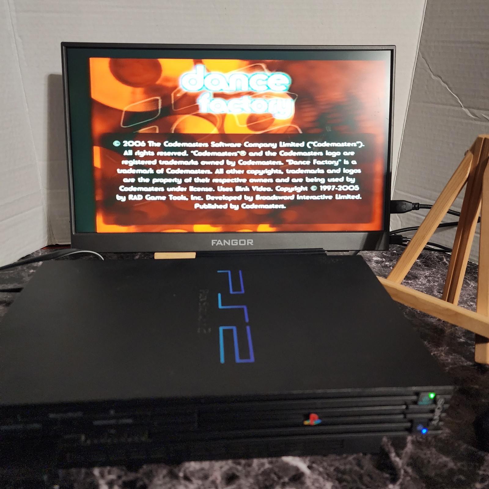 Sony PlayStation 2 PS2 Fat SCPH-39001/N Network Adapter OKAMI + 10 Games