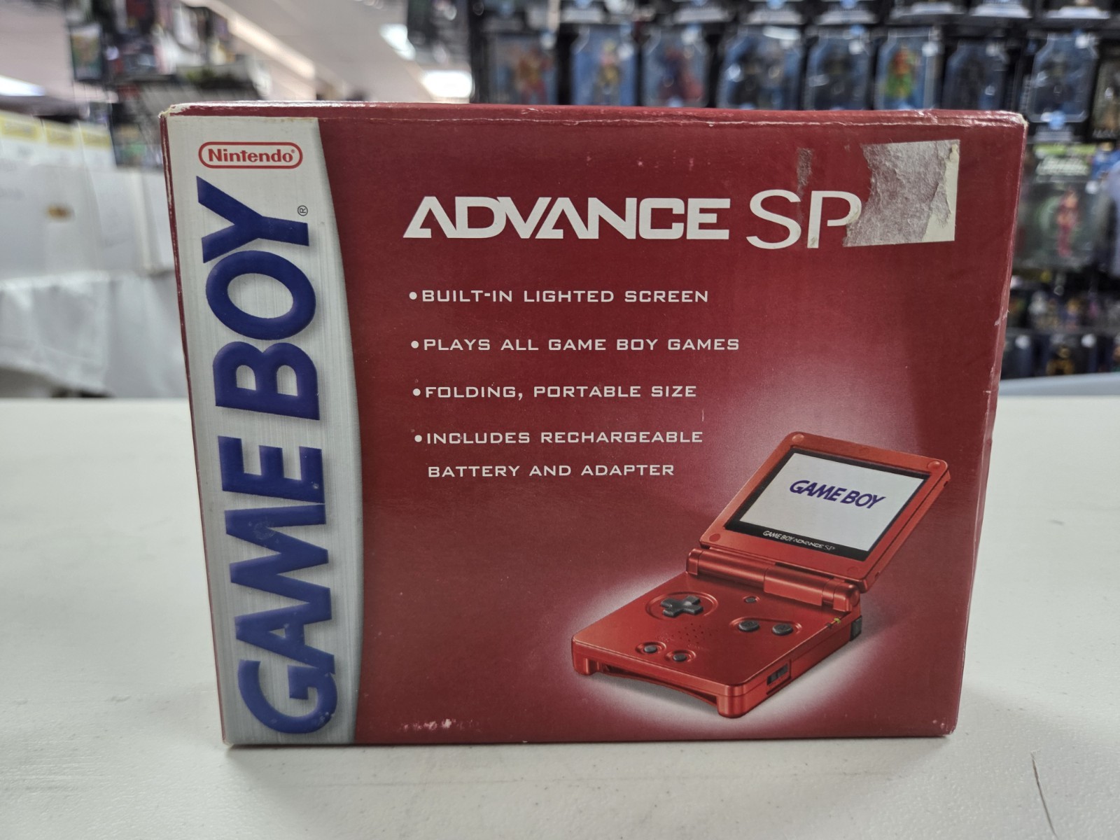 Nintendo Game Boy Advance GBA SP Flame Red Box Manual Inserts Only SEE PHOTOS
