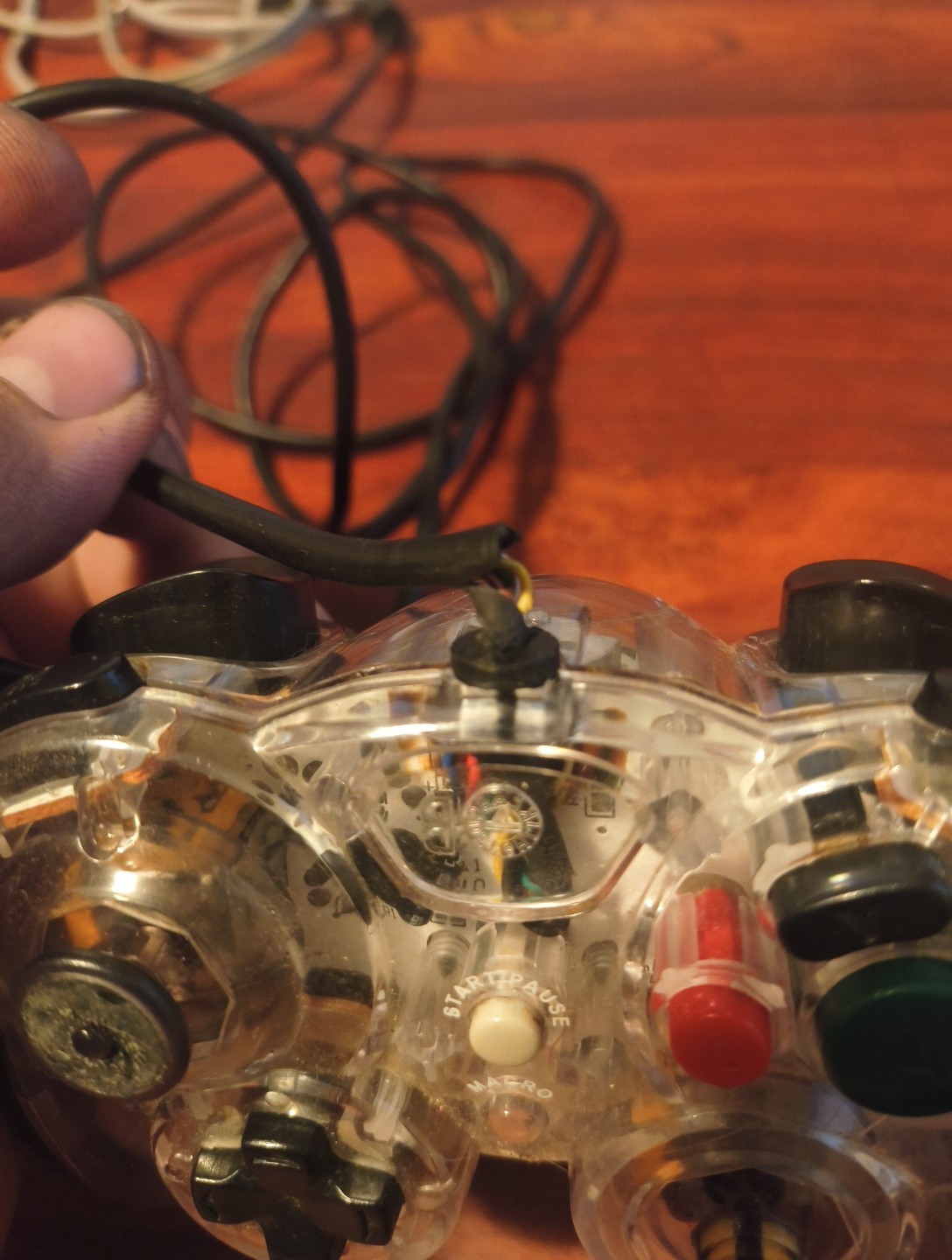 Nintendo Wii/GameCube Controller – Clear “Damaged Repair Or Parts” #4