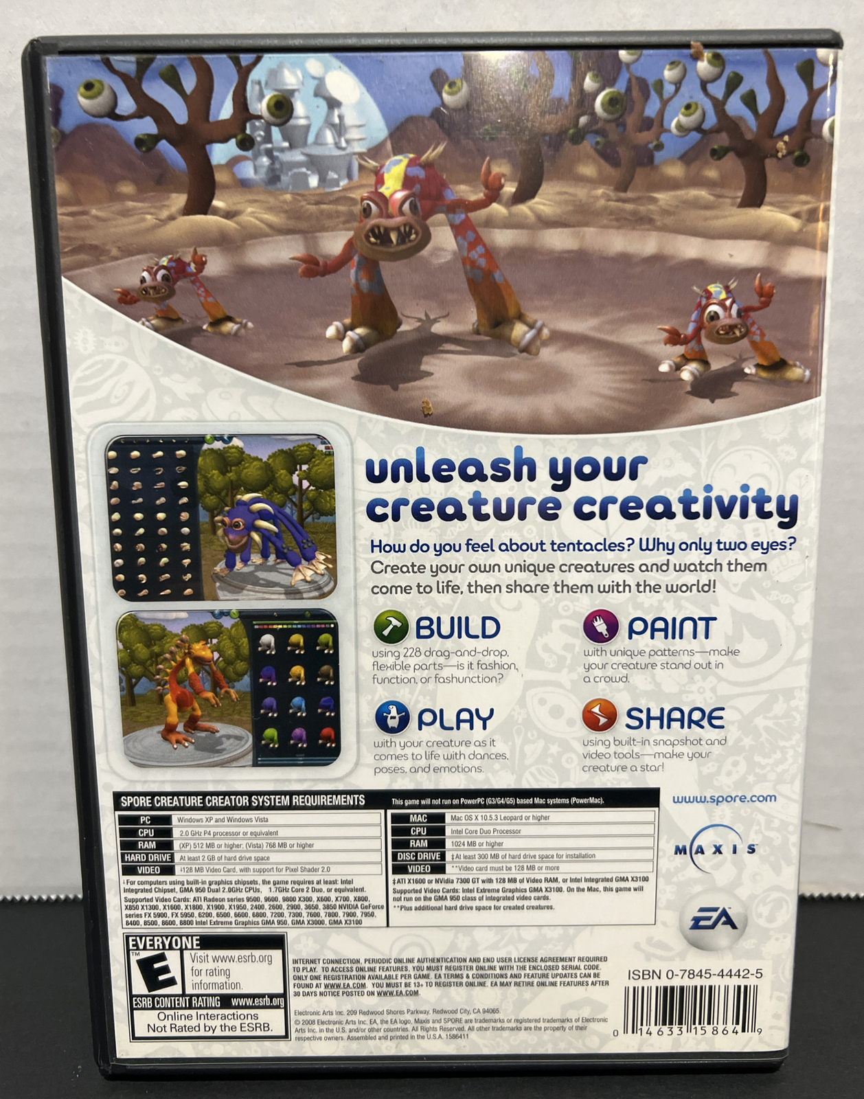 Spore Creature Creator – PC/Mac – 2008- Very Good