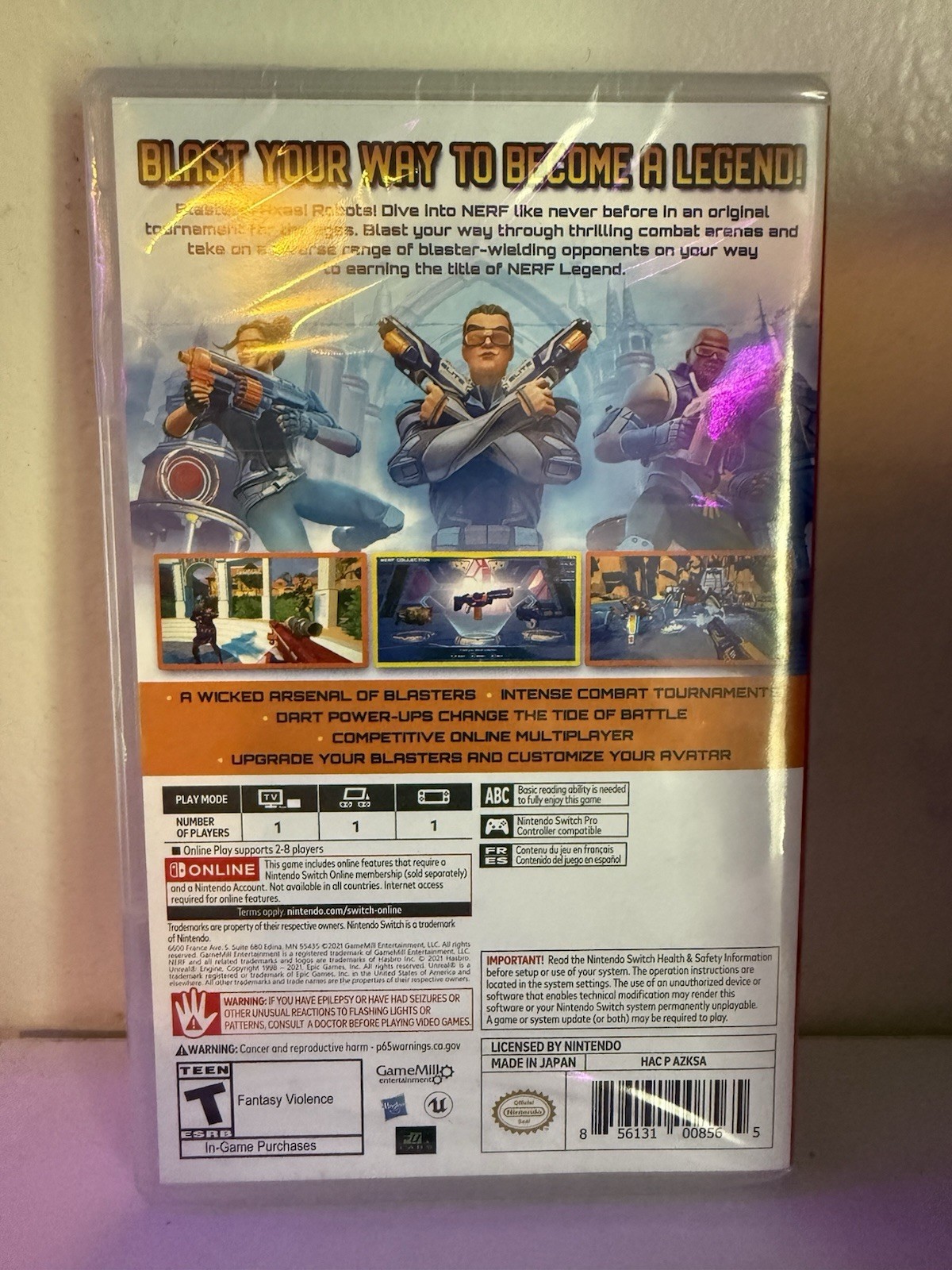 Nerf Legends – Nintendo Switch New Sealed | Free Shipping