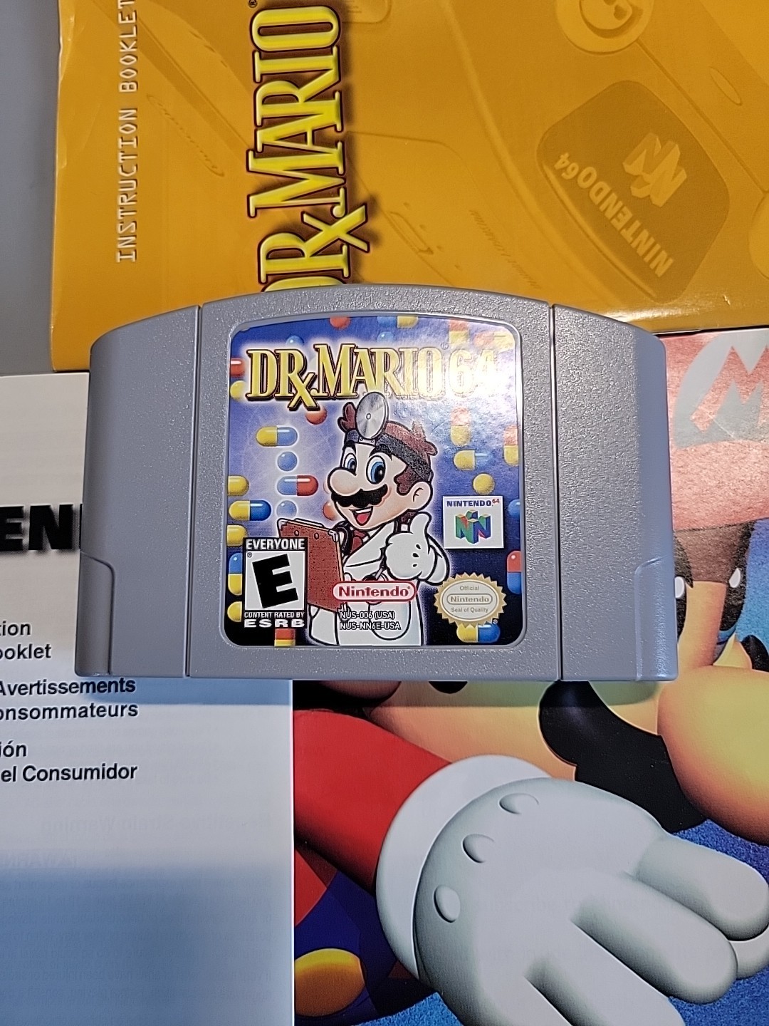 Dr. Mario 64 N64 Nintendo 64 Complete Box and Manual Tested Working