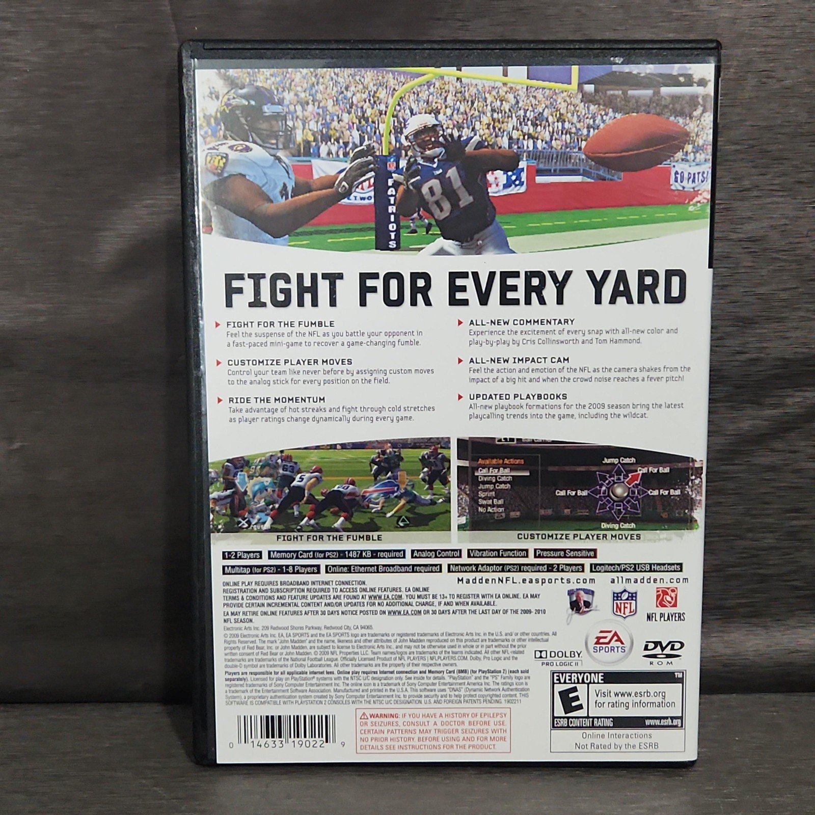 Madden NFL 10 Sony PlayStation 2 PS2 Game CIB E EA Sports NTSC Football
