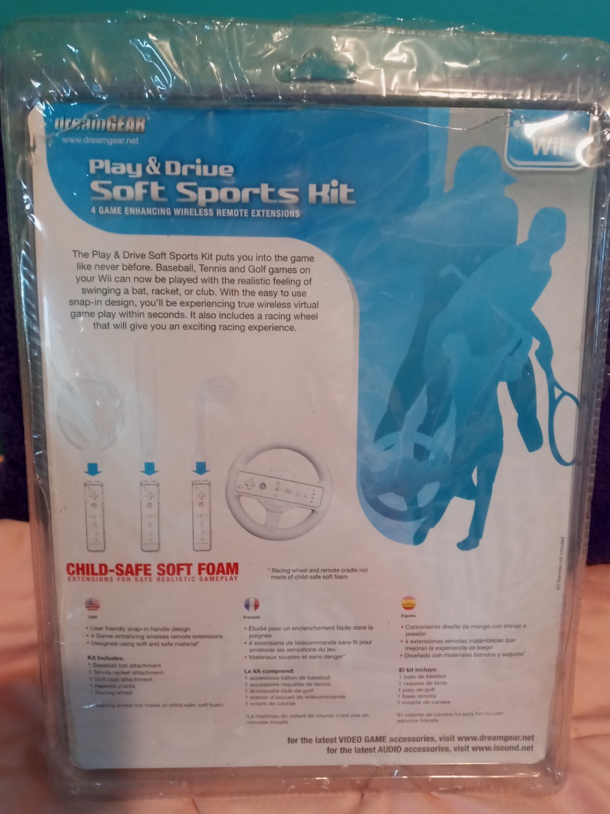WII Play and Drive Soft Sports Kit – 4 Game Extensions