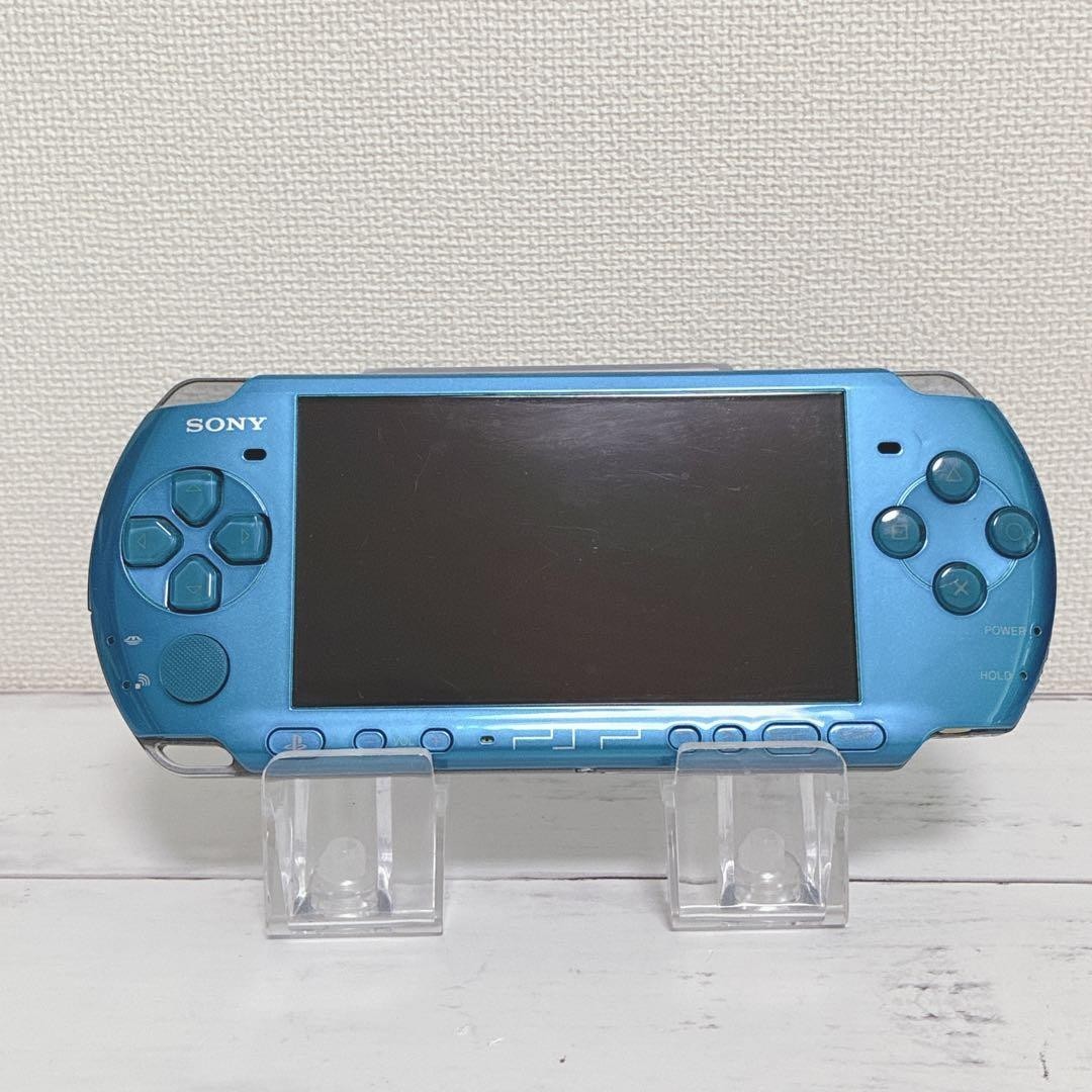 Sony PSP-3000 Vibrant Blue Console w/ Charger Boxed