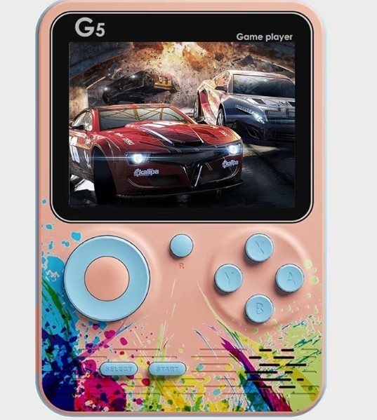 Mewmewcat G5 3 Inch Full Color Screen Handheld Retro Game Console Green In Color